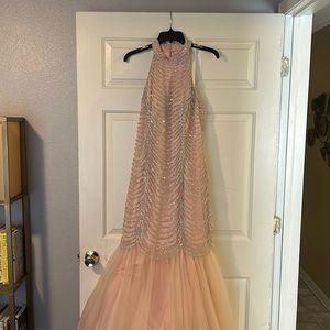 Crystal accent gown/party/prom
